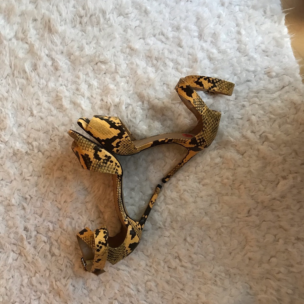 Express python pattern ankle strap heels - Picture 6 of 7